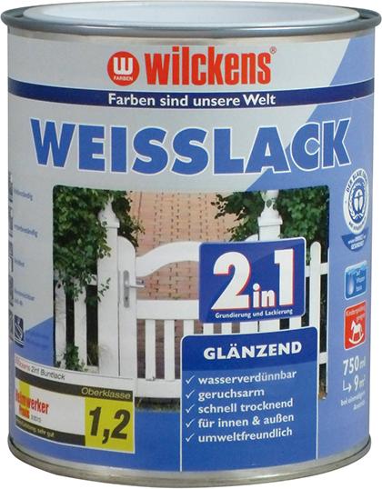 Produktbild Wilckens Weißlack 2in1 750 ml, glänzend