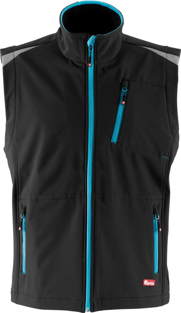Produktbild Fortis Herren Weste Premium 24 schwarz türkis Gr.M