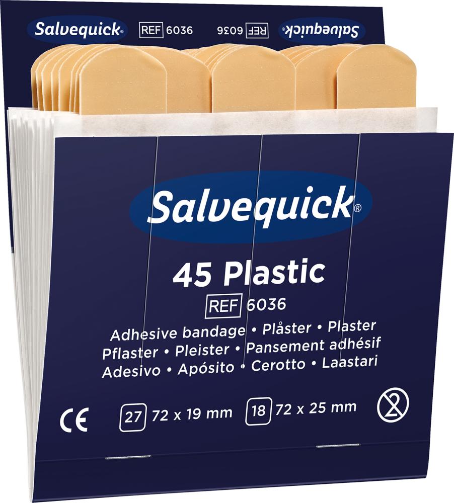 Produktbild Cederroth  Salvequick Nachfüllpack 6 x 45 Pflaster wasserabweisend