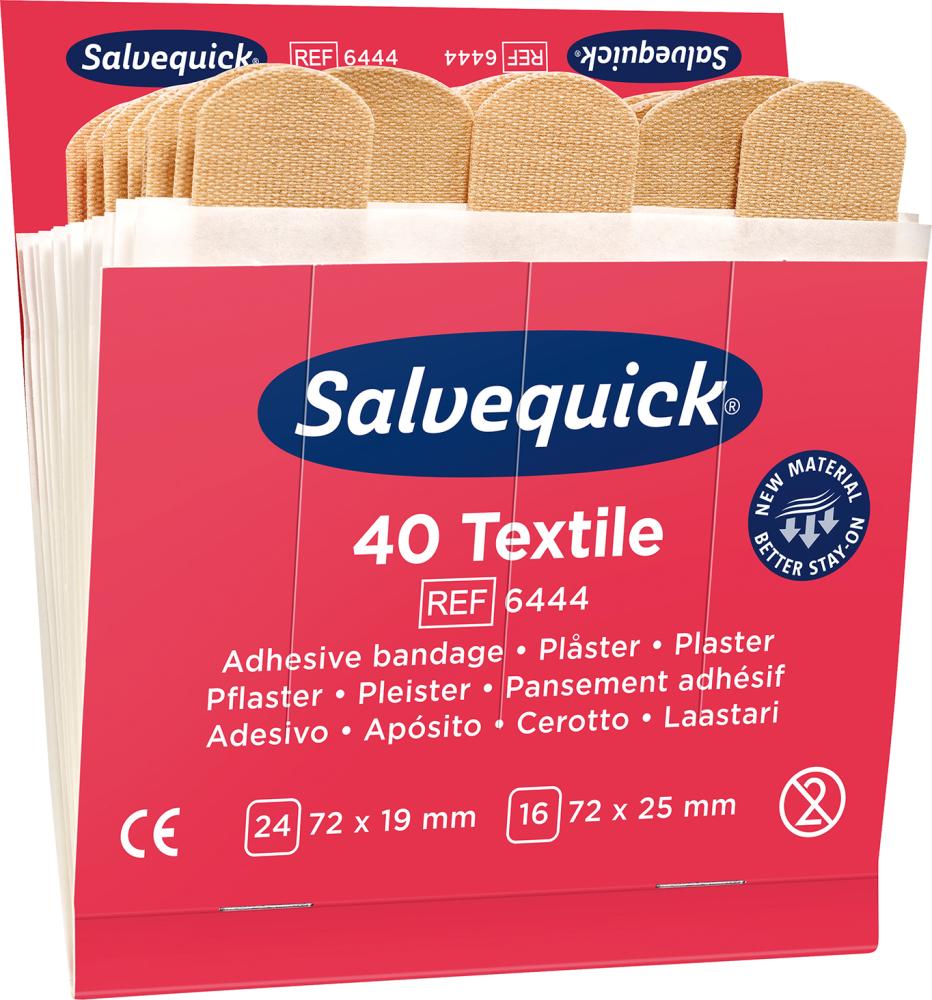 Produktbild Cederroth  Salvequick Nachfüllpack 6 x 40 Pflaster Textil