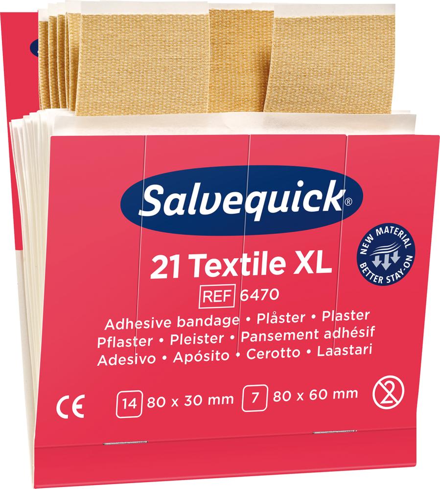 Produktbild Cederroth  Salvequick Nachfüllpack 6 x 21 Pflaster Textil extra groß