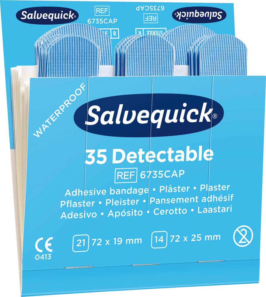 Produktbild Cederrroth  Salvequick Nachfüllpack 6 x 35 Pflaster detektierbar bild 1