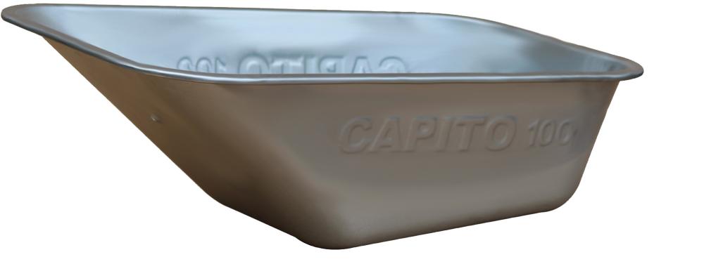 Produktbild Capito Mulde 100 Liter für Eurocar 100 verzinkt gelocht 1,0 mm