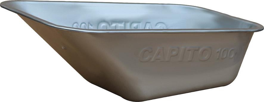 Produktbild Capito Mulde 100 Liter für Allcar 100 verzinkt gelocht 0,9 mm