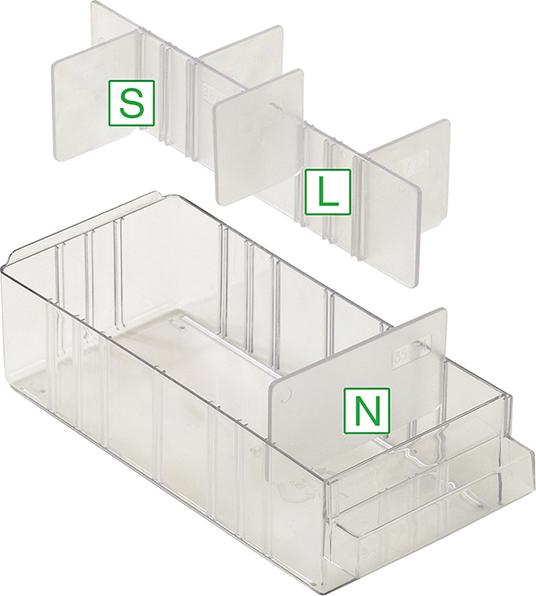 Produktbild Raaco Trennwand Satz a 60 Stk. für Schublade Typ A