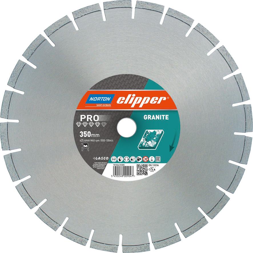 Produktbild Norton Clipper Diamant Trennscheibe Granito 350 x 25,4 mm