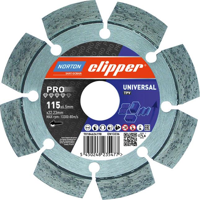 Produktbild Norton Clipper Rissfräser Pro Universal TP-V 125 x 22,23 mm