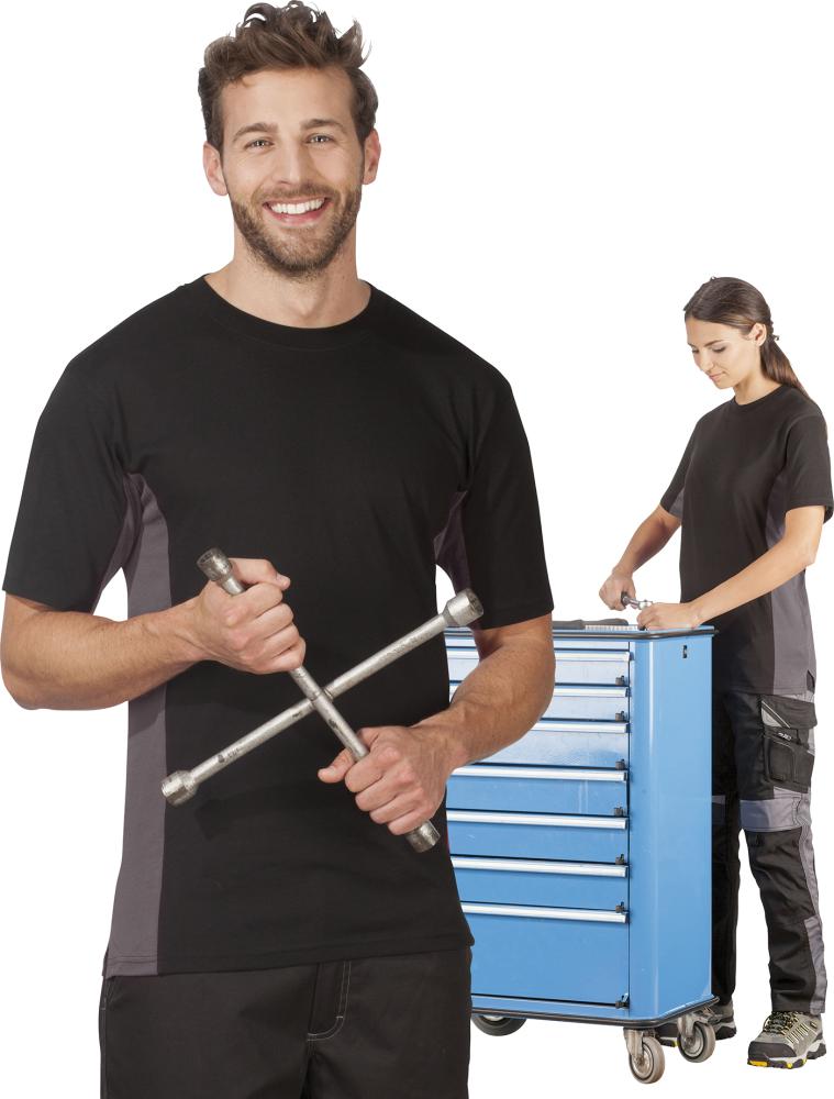 Produktbild Promodoro Funktions Polo Shirt schwarz grau Größe XL