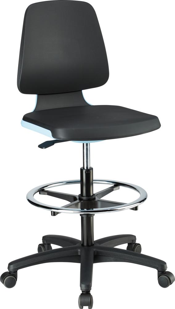 Produktbild Bimos Stuhl Labsit 4 blau Integrierter Schaum mit Rollen