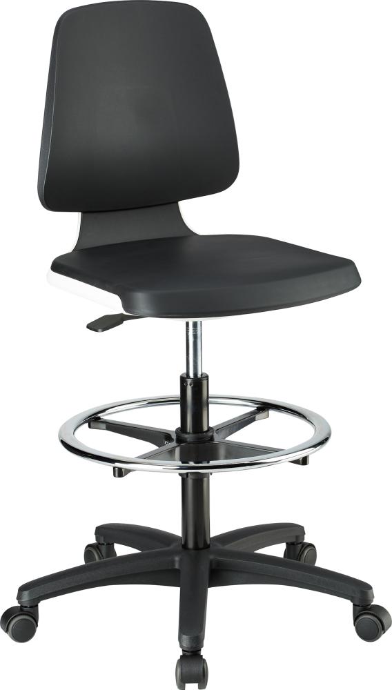 Produktbild Bimos Stuhl Labsit 4 weiß Integrierter Schaum mit Rollen