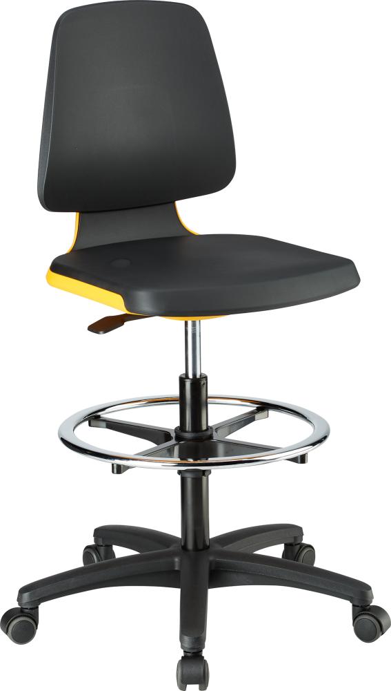 Produktbild Bimos Stuhl Labsit 4 orange Integrierter Schaum mit Rollen