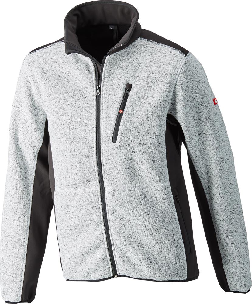 Produktbild Fortis Strickjacke Softshell grau schwarz Gr.M