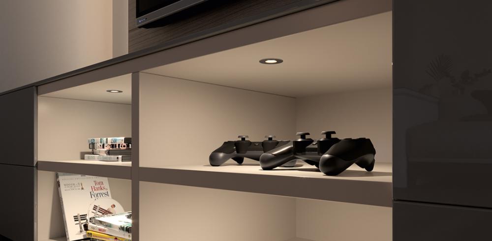 Produktbild Magic LED Star Point Flood nw chrom, 12VDC, 1,2W, 1.8m bild 4