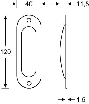 Produktbild FSB ST-Einlassmuschel,PZ, 0 42 4212,oval,F69 matt bild 2