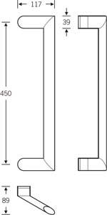 Produktbild FSB Haustür-Türgriff,ov. verkr., 0 66 6538,F69 matt bild 2