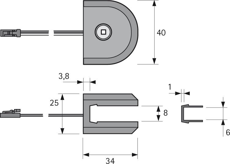 Produktbild Magic LED ICE, Alu Optik, ww 12VDC, 0.9W, 1.8m LTG, M1 bild 2