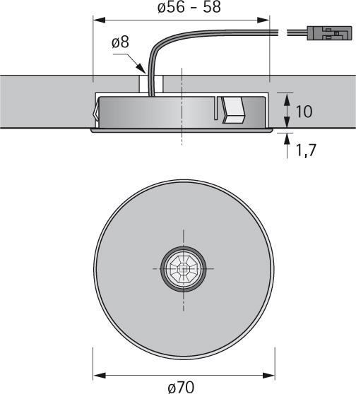 Produktbild Magic LED PowerLite, rd, EDS Opt.ww, 12VDC, 3.5W, 3.0m bild 2