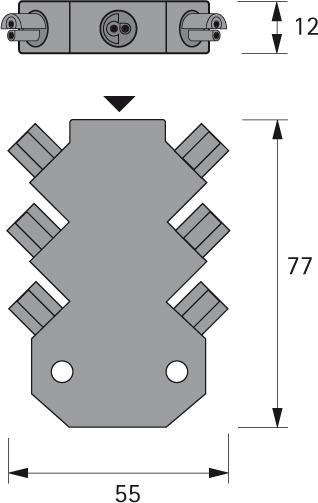 Produktbild Magic LED 6-fach Verteiler MP2 24VDC max. 8A bild 2