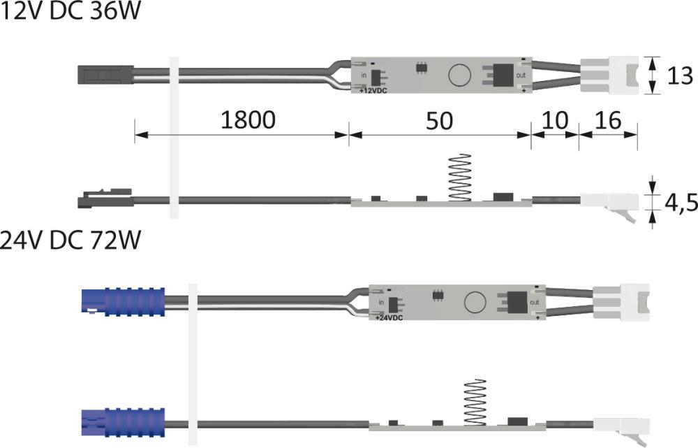 Produktbild Magic ChannelLine Sensor 24VDC max 72W, 1,8 m, MP2 bild 2