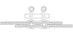 Produktbild Pösamo Duplexklemmen (SB) galZn 3,0mmx35 M4 bild 2