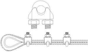 Produktbild Pösamo Drahtseilkl.ehem.DIN 741 Zn 8mm/M6 5/16" a 2Stk SB bild 3