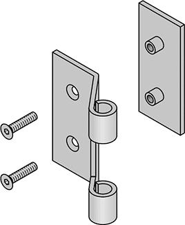 Produktbild FSB Glastür-Band,3 teilig, VG 8790K,f.Stahlz.F69matt bild 3