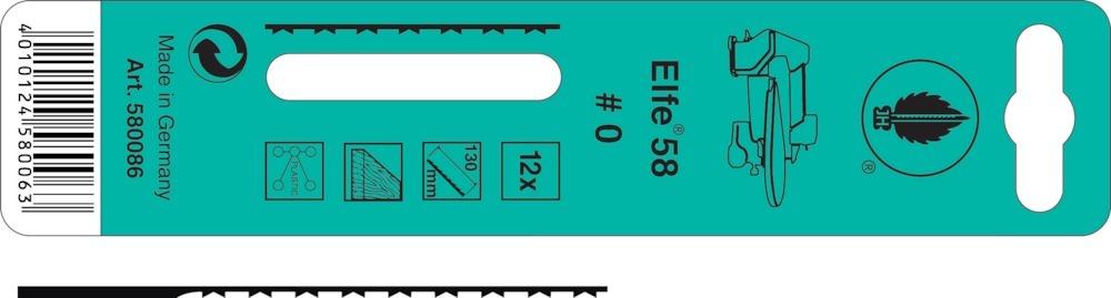 Produktbild JH Laubsägeblatt Elfe Multizahn Nr.580036 Gr. 0