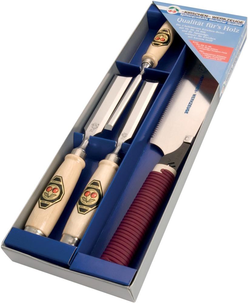 Produktbild Kirschen Stechbeitelsatz m. Japansäge 4-tlg. 1195 SB