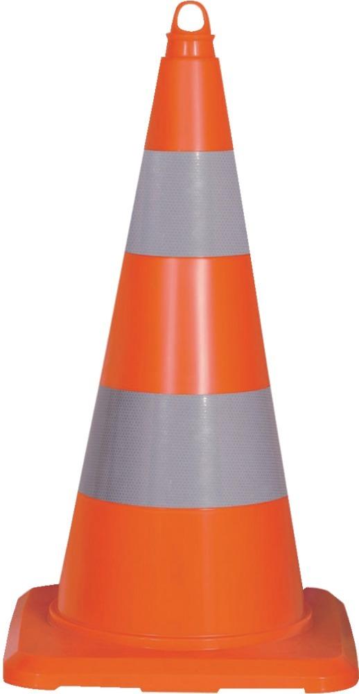 Produktbild Temka Leitkegel reflektierend 500mm PVC orange