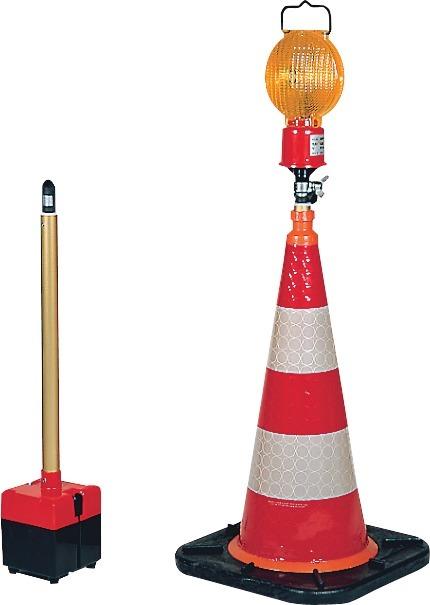 Produktbild Leitkegel Blitzleuchte für Batterie- oder Akkubetrieb bild 2