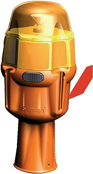 Produktbild Skipper Blinklichtaufsatz für Absperrsystem gelb leuchtend