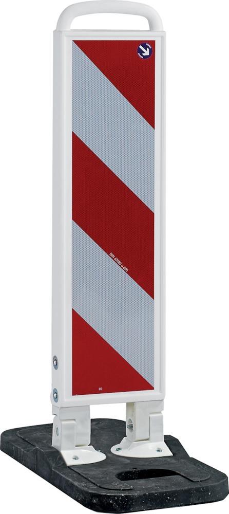 Produktbild Wemas Klappbake weiß 750 mm Fuß schwarz RA2B R L