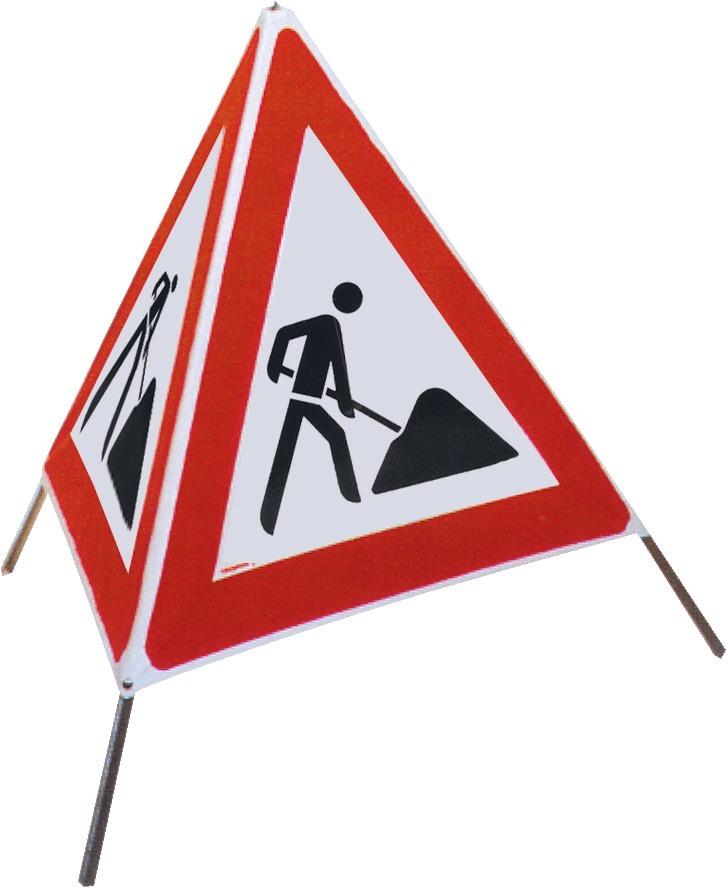 Produktbild Faltsignal Typ 70N 700 mm VKZ 123 Baustelle