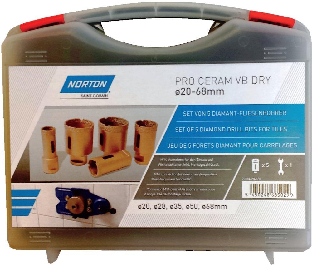 Produktbild Norton Clipper Fliesenbohrkoffer Set Pro Ceram