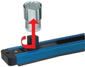 Produktbild Gedore Steckleiste 480mm für 14St. 3/8"-Einsätze