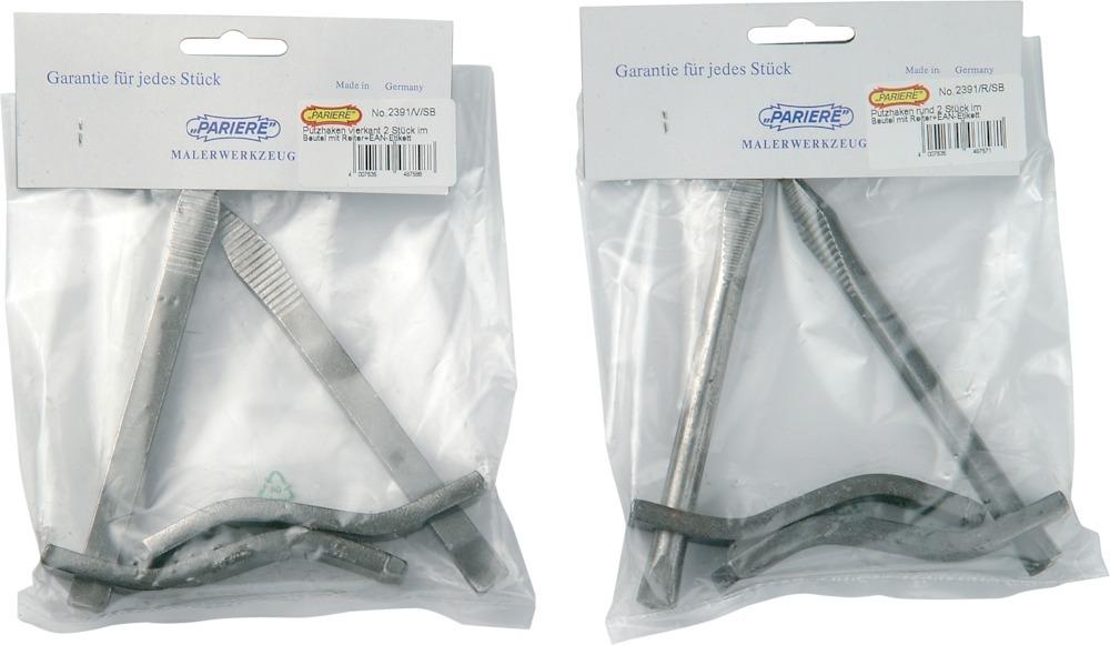 Produktbild Pariere Putzhaken rund drehbar 140mm 2Stück/Btl.