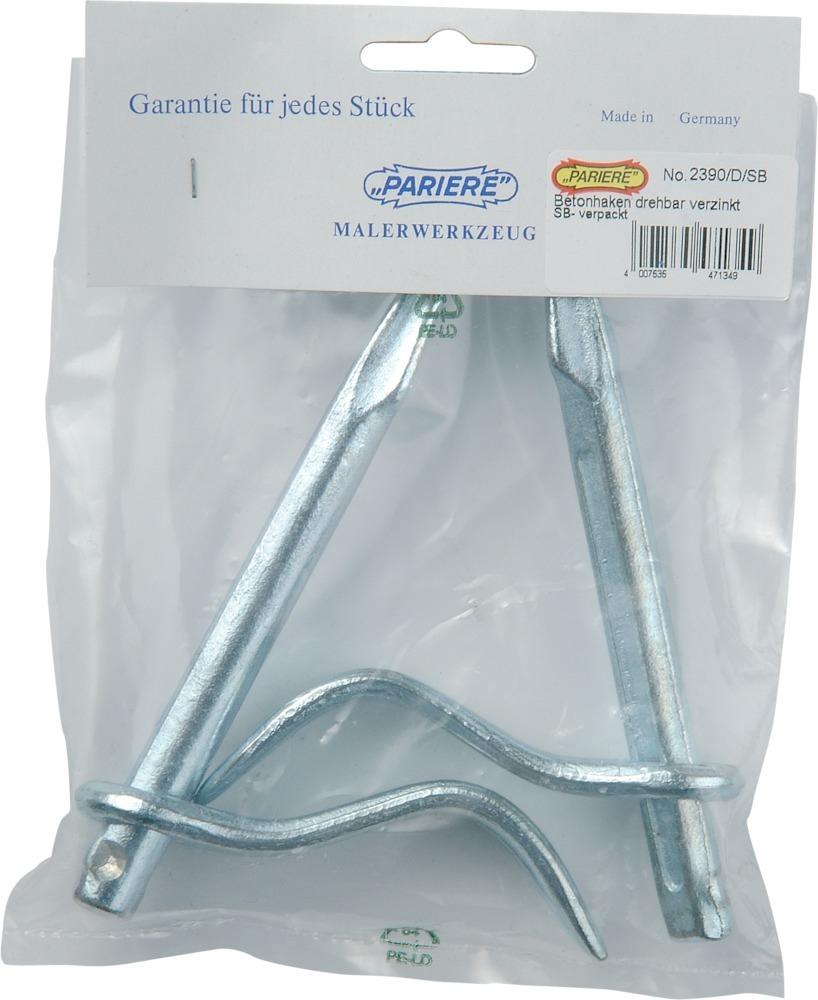 Produktbild Pariere Betonhaken verzinkt fest 150mm 2Stück/Btl.