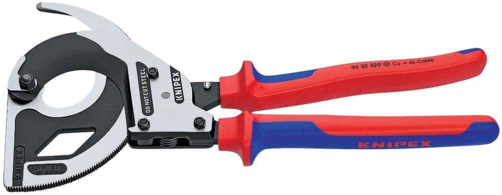 Produktbild Knipex Kabelschneider Ratsche 320mm brüniert 2K