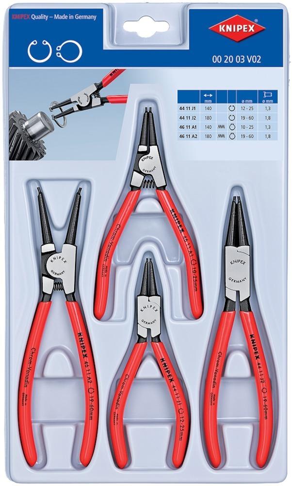 Produktbild Knipex Sicherungsringzangenset 4tlg. Schaummodul bild 1