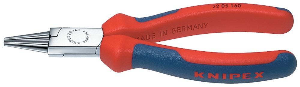 Produktbild Knipex Rundzange verchromt 140mm Griffe mit PVC