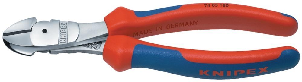 Produktbild Knipex Kraft-Seitenschneider verchromt 140mm mit Kúnststoffgriff bild 1
