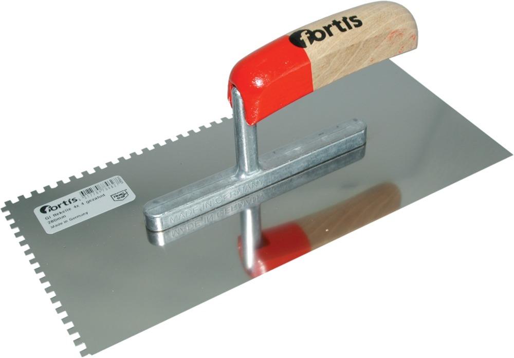 Produktbild Fortis Glättekelle gezahnt rfr. 280x130mm 6x 6mm