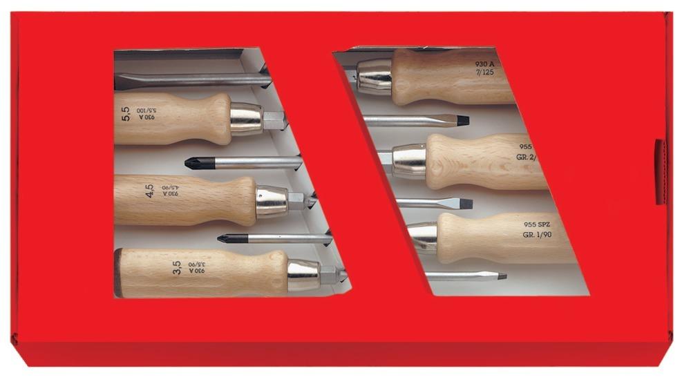 Produktbild Fortis Schraubendreher Satz Holzheft 6tlg. Schlitz/PZ bild 1