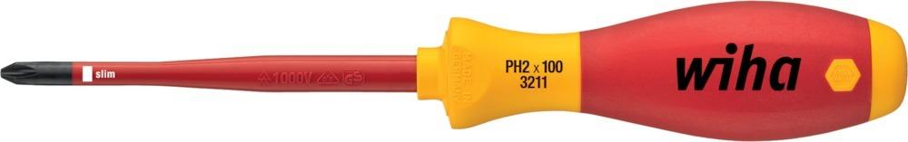 Produktbild Wiha Schraubendreher slimFix VDE PH1x 80mm
