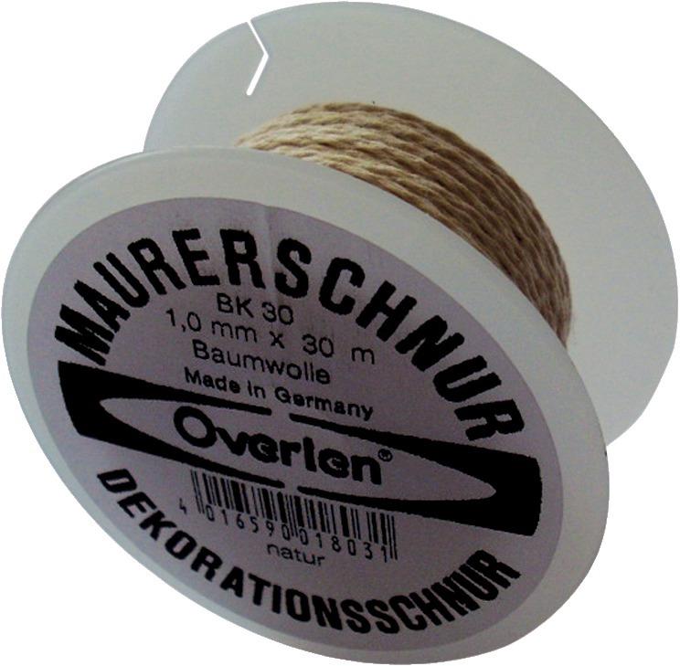 Produktbild Overmann Baumwollkordel 1,0mm 30m weiß
