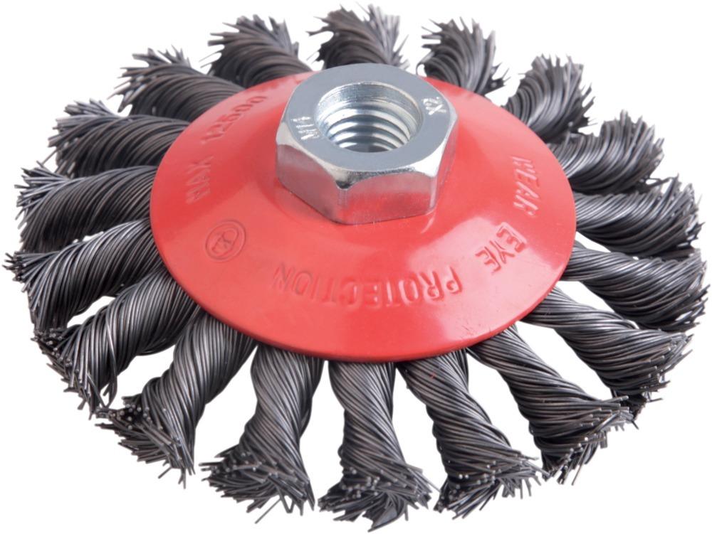 Produktbild Fortis Kegelbürste Stahldraht 115mm gezopft