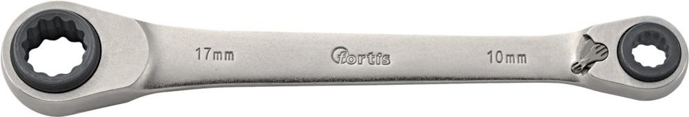 Produktbild Fortis Quadro-Ratschenschlüssel 10x13/17x19mm