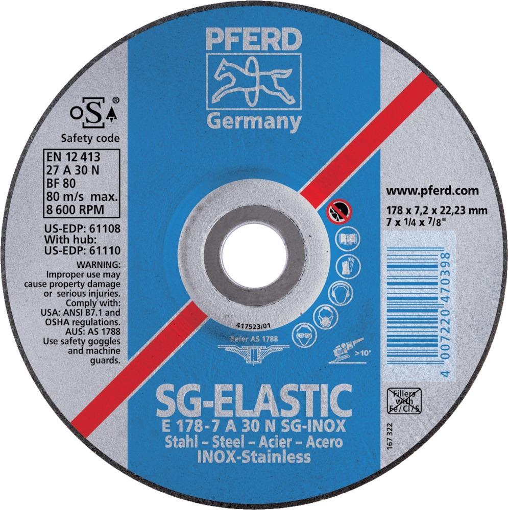 Produktbild Pferd Schruppscheibe A30NSG V2A125x7,2mm gekr.