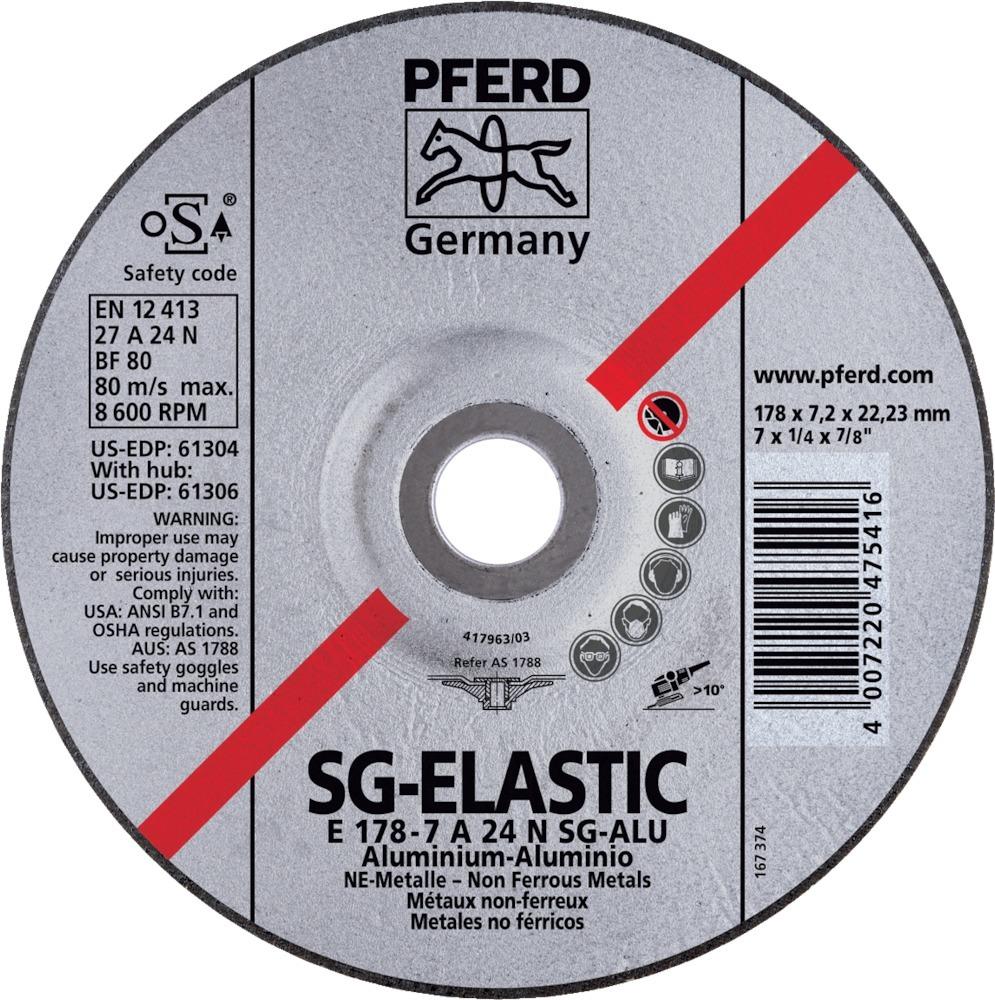 Produktbild Pferd Schruppscheibe A24NSG Alu178x7,2mm gekr.