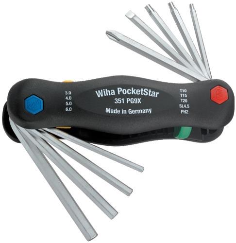 Produktbild Wiha Klapphalter gemischt 9-tlg. PocketStar